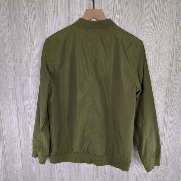 Cat & Jack Army Green Bomber Jacket Full Zip Pockets Boys XL Size 16 - Picture 3 of 7